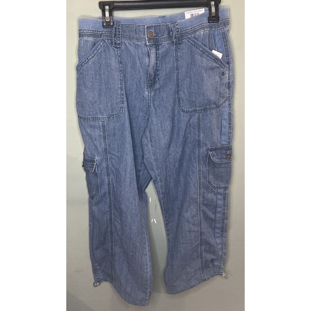 Style & Co Mid Rise Straight Bungee Capri